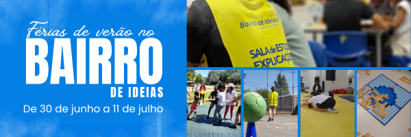 Programa de férias de verão com desporto, criatividade e muita diversão.